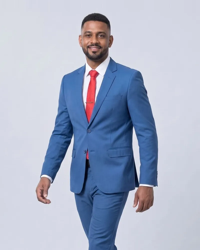 Costume Masculino Premium em Microfibra Azul Índigo na LF Ternos
